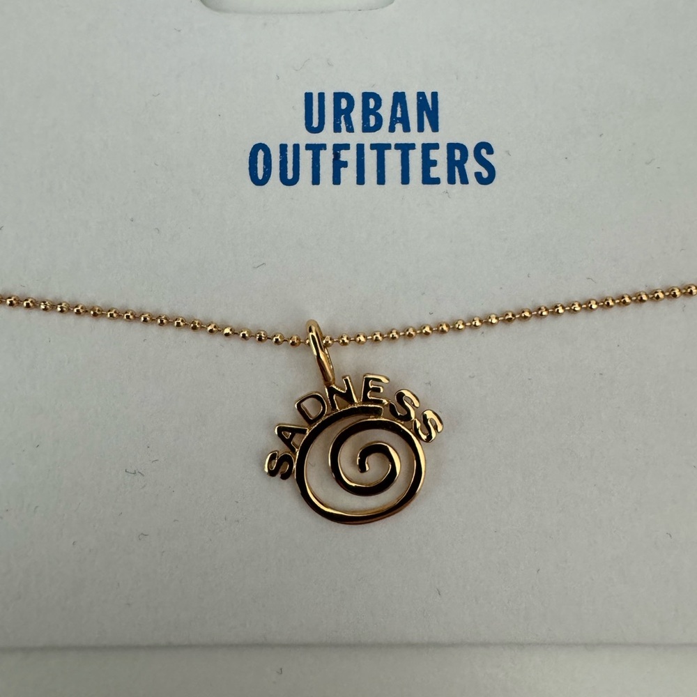 Urban Outfitters “Sadness” Necklace